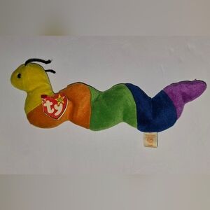 Ty Rainbow Striped Snake Plush
